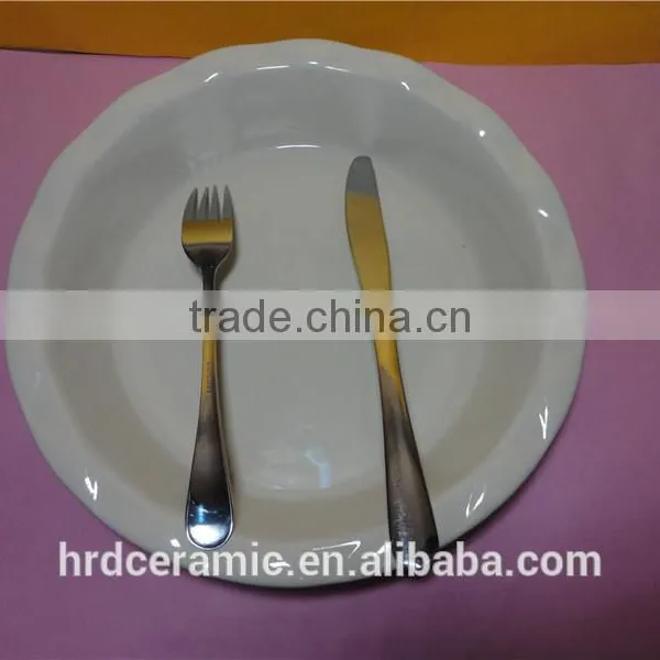 High Quality Wholesale Ceramic Plate /big Pie Plate Oven Safe photo-3