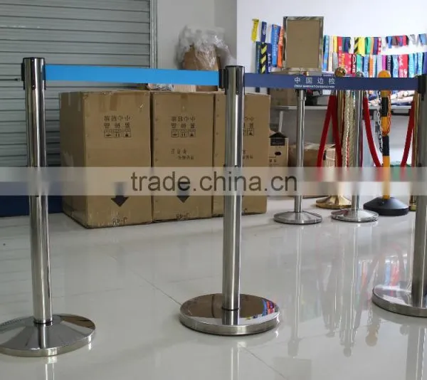 Retractable Belt Barriers With Double Belts in Various Colors photo-3