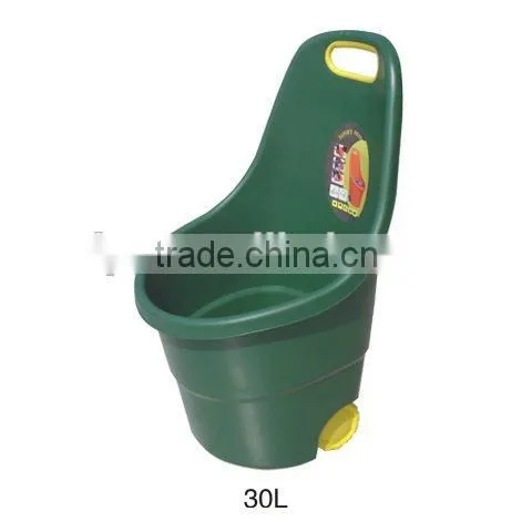 NEW HDPE 18L 48L 90L Plastic Garden Cart With Wheels photo-2
