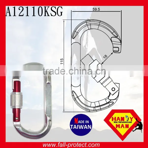 25KN O Type Mountain Rock Climbing Aluminum Carabiner For Rescue photo-4