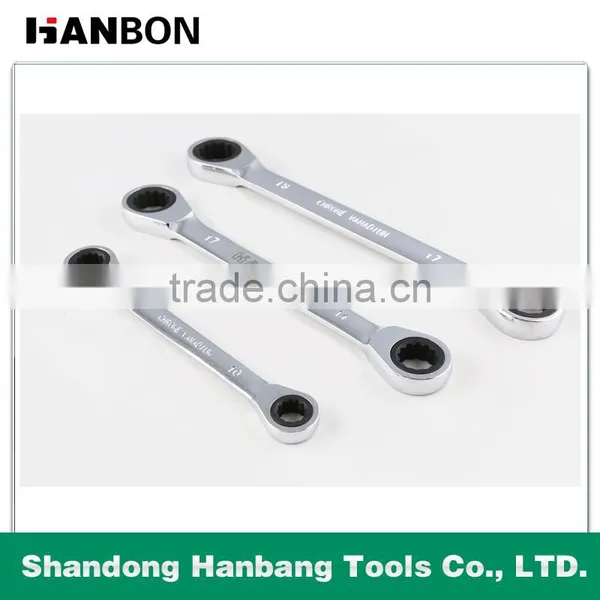Double Head Ratchet Wrench With Mirror Surface photo-2