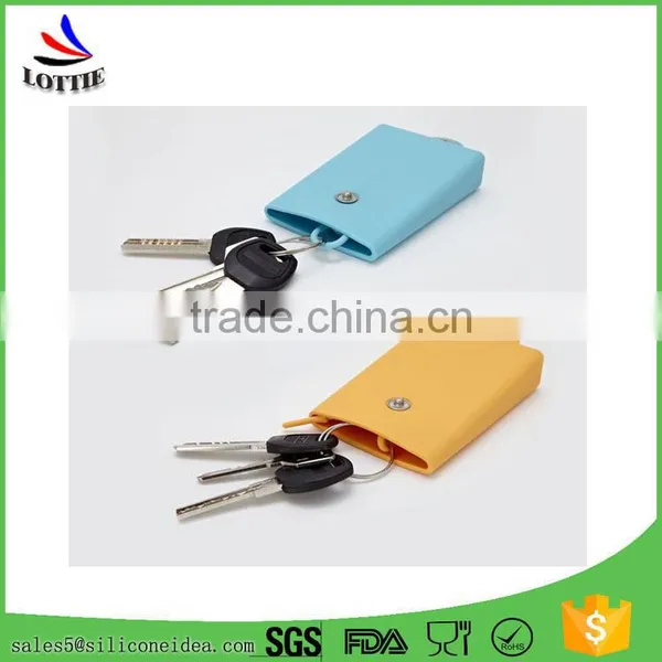 Custome Colorful Silicone Bag Novelty Silicone Card Bag Lovely Silicone Key Bag photo-5