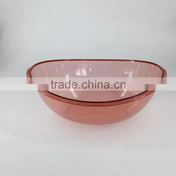 Transparent Colour Mixing Bowl Salad Bowl Plastic photo-3