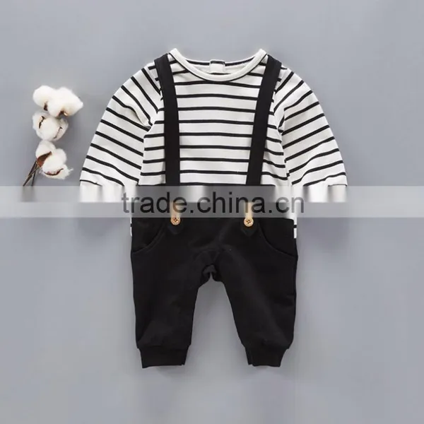 New Arrival Product Striped Newborn Clothing Overalls Baby Jumpsuits photo-6