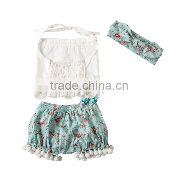 Hot Sale Beauty Lace Outfit Girls Boutique Clothing Baby Clothes photo-4