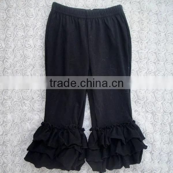 Hot Sale Baby Girls Ruffle Pants Triple Bottom Ruffle Children Icing Leggings Pants Wholesale Kids Legging Pants photo-3