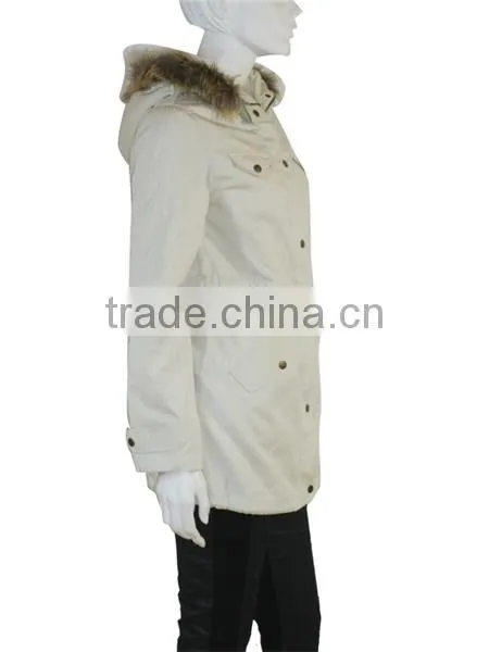 2014 Newest Ladies White Long Duster Coat photo-3
