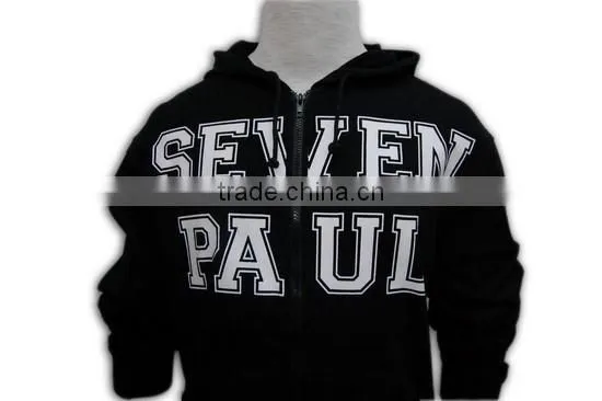 Great Workmanship Screen Print Classic Men Leisure Zipper Sweatshirt photo-4