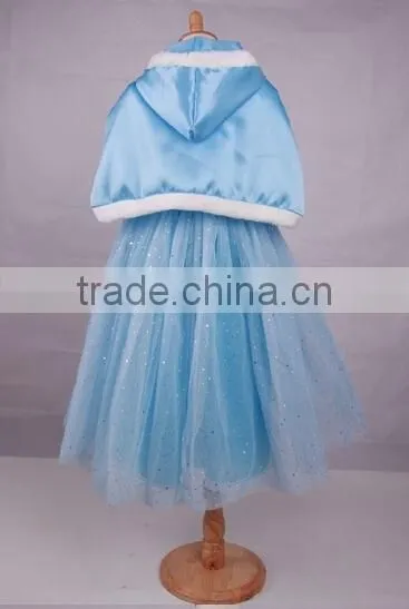 Children Party Cinderella Princess Dress With Cloak photo-2