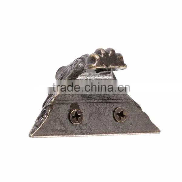 Zinc Alloy Retro Antique Bronze Jewelry Chest Wood Box Decorative Feet Leg Corner Support 4 Pcs 4.2x3cm Furniture Accessories photo-5