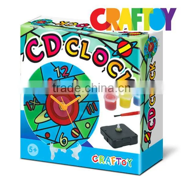 Design Your Coloring Clock Space Style Teaching Material Diy Toy Craft Kit photo-2