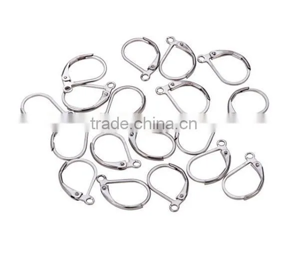 Stainless Steel Lever Back Ear Wire Hoop Earrings France Earring Hoop DIY Jewelry Hook Findings Accessory photo-2