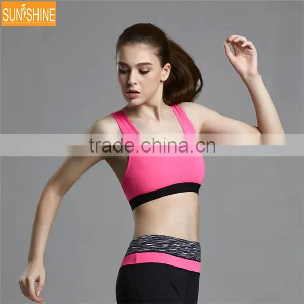 2017 Latest FashionTop Design Ladies Sports Bra Custom Mesh Fitness Bra Yoga Bra photo-4