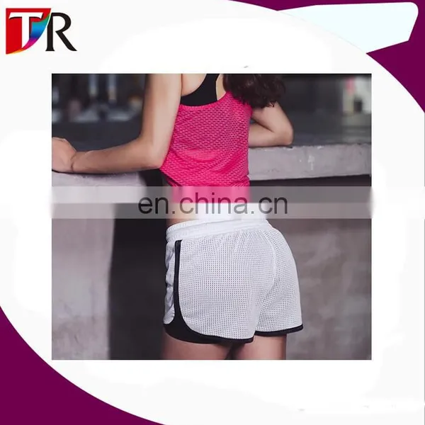 Women's Shorts 92% Polyester 8% Spandex Sport Pants For Women In Fitness photo-3