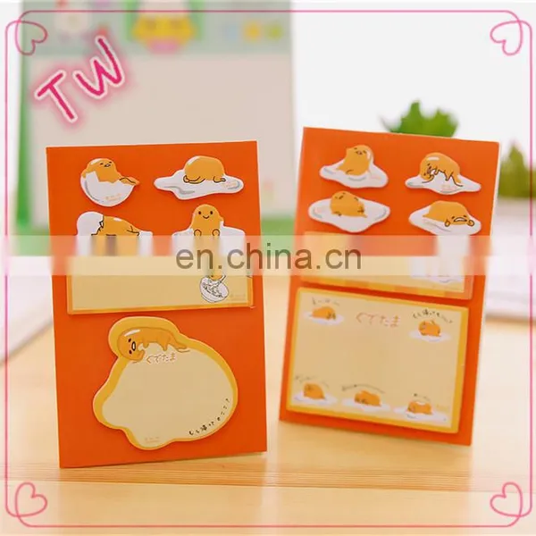 Promotional Gift School Stationery Items List Mexico Popular Adhesive Cartoon Animal Sticky Notes Memo Pad
