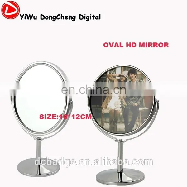 Women Makeup Cosmetic Oval (10*12cm) Stand Mirror Provide to Map Custom, Valet Processing DIY Makeup Mirror