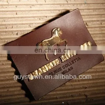 Custom Metal Logo New Denim Leather Label Patch For Product photo-5