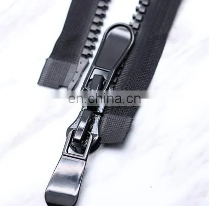 Wholesale Price Plastic Material and Eco-Friendly Feature Black Zipper photo-6