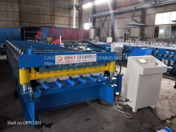 Two Profiles Double Deck Cold Roll Forming Machine photo-2