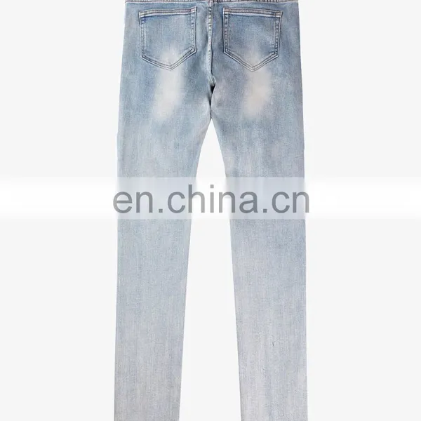 DiZNEW OEM DENIM DIGITAL PRINTING FLOWER DESIGNERS SKINNY FIT JEANS MAN photo-3