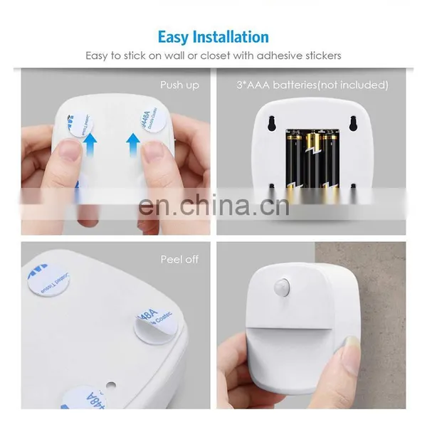 Motion Sensor Light, Cordless Battery Powered LED Night Light, Stair Magnet Wall Light photo-5