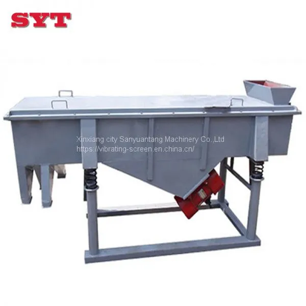 High Efficiency Linear Vibrating Screen Separating Wood Powder Sieve Machine photo-3