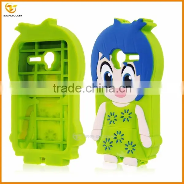 New Fashion Cute Little Girls Silicon Soft Cover Case for Alcatel