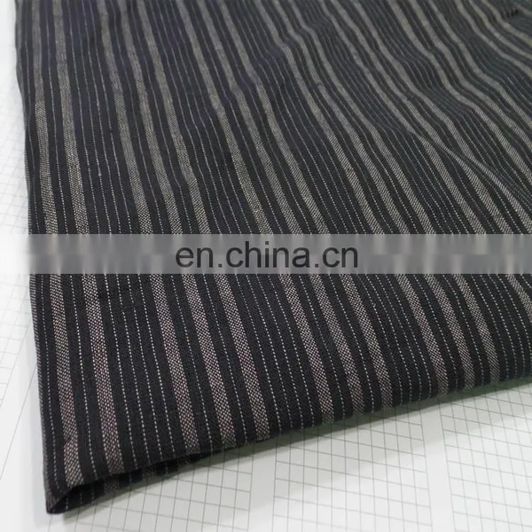 Pure Linen Striped Dress Fabric Yarn-dyed Linen Striped Fabric photo-2