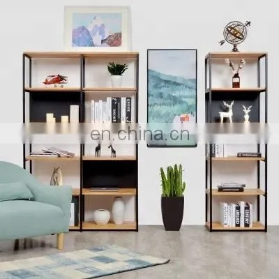 Customized Simple Wrought Iron Floor-Standing Multi-function Rack Creative Store Merchandise Display Shelf photo-3