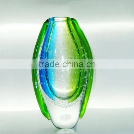 Color Murano Hand Blown Glass Vase Murano Glass Vase
