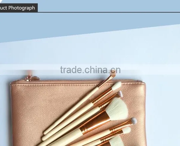 8pcs Portable Cosmetic Makeup Brush, Cosmetic Brush, Make up Brush for Travel Set photo-3
