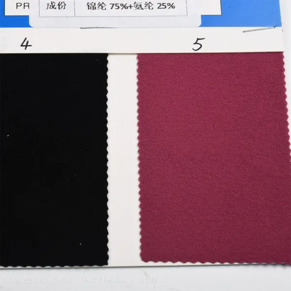 75% Nylon 25% Spandex Skin-friendly High Elasticity Double-sided Fleece Fabric Used for Winter Yoga Clothing and Outdoor Cycling Warm Fabric photo-4