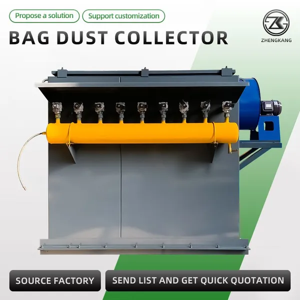 High Flow Industrial Pulse Jet Bag Dust Collector Automatic Cleaning Baghouse Dust Removal Equipment photo-3