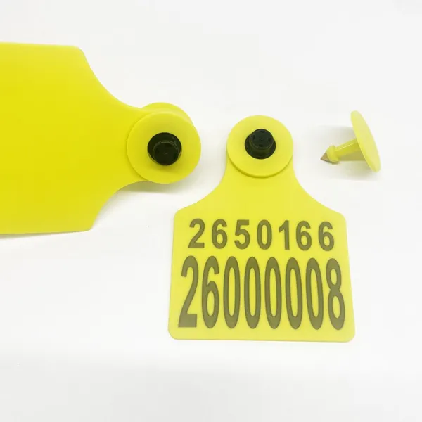 Large TPU RFID Cattle Ear Tags | FDX-B 134.2KHz ISO11784/5 Livestock Visual Tag (75*100mm)