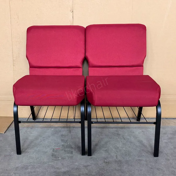 Durable High Quality Steel Frame Comfortable Padded Commercial Sillas Para Iglesia