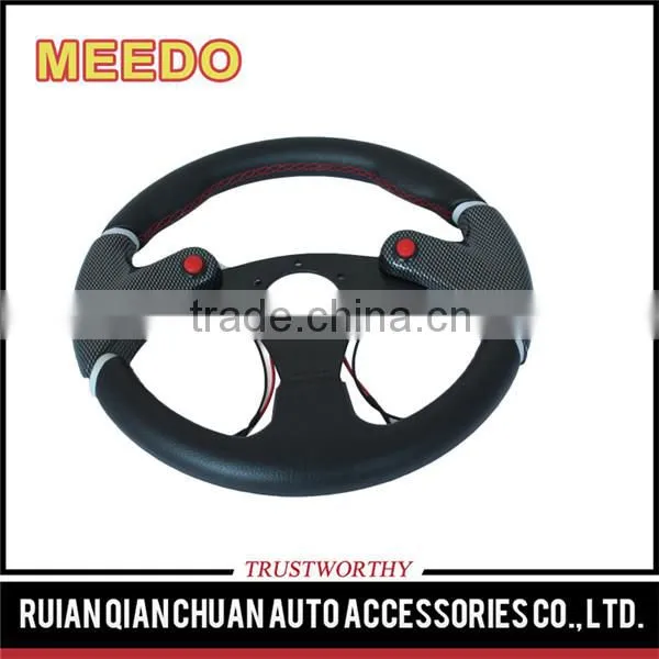 Universal Auto Accessories PVC Leather Sude Carbon 320mm 13inch OEM F1 Sports Racing Car Steering Wheels photo-6