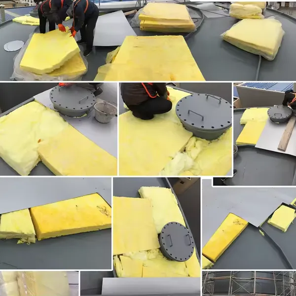 CE Certified Glass Wool Insulation, Glasswool Fiberglass, Low Thermal Conductivity, Noise Reduction for Wall, Roof and Industrial Equipment photo-4