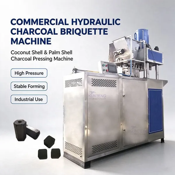 Commercial Hydraulic Charcoal Briquette Machine Coconut Shell Palm Shell Charcoal Pressing Machine Charcoal Making Equipment