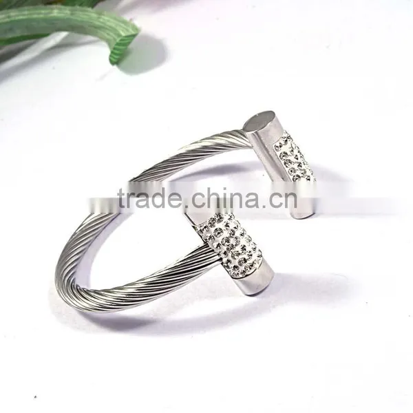 2016 Trending Jewelry Friendship Bracelet Cuff Bracelets Bangles in Silver photo-3