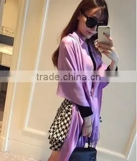 Women Custom Winter Shawl 2015 Fashionable Cashmere Scarf Wholesale photo-3