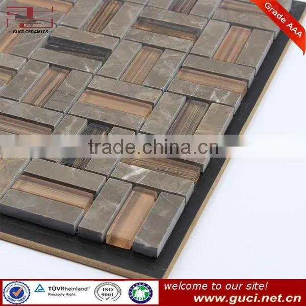 Chinese Rectangular Resin Stone Mosaic Tile photo-2