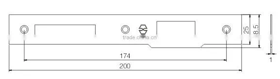 Lock Body Gusset Plate KB-04 photo-2