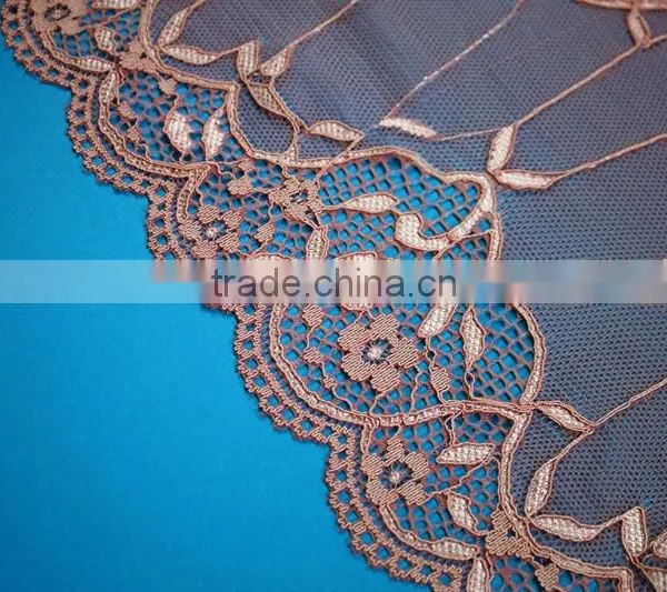 2016 Guipure Eyelash Lace Fabric for Dress,cheap Trimming Embroidered Lace Fabric photo-2