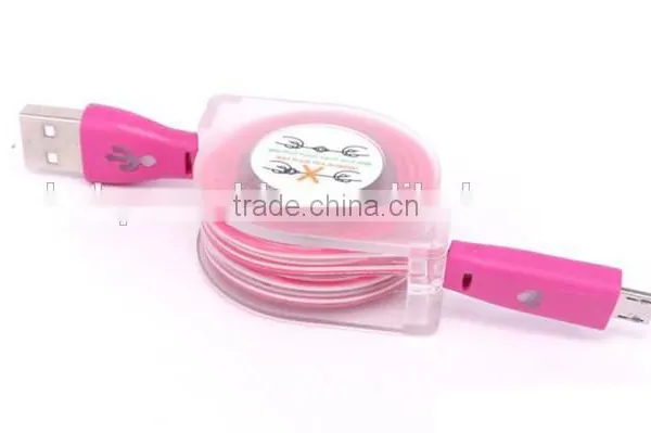 6ft 5 Pin Micro LED Light USB Charging Cable photo-3