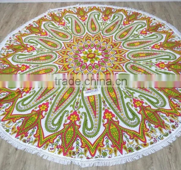 Mandala Round Beach Towel photo-6