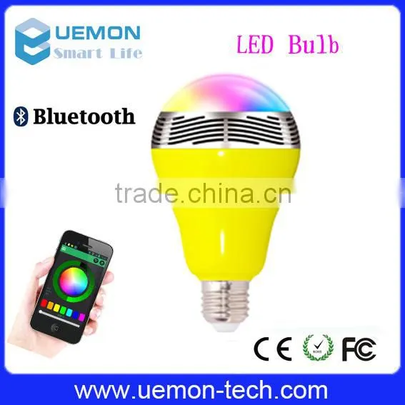 Changeable Colour E27 Led Bulb Lamp Bluetooth Speaker With Remote Control photo-4