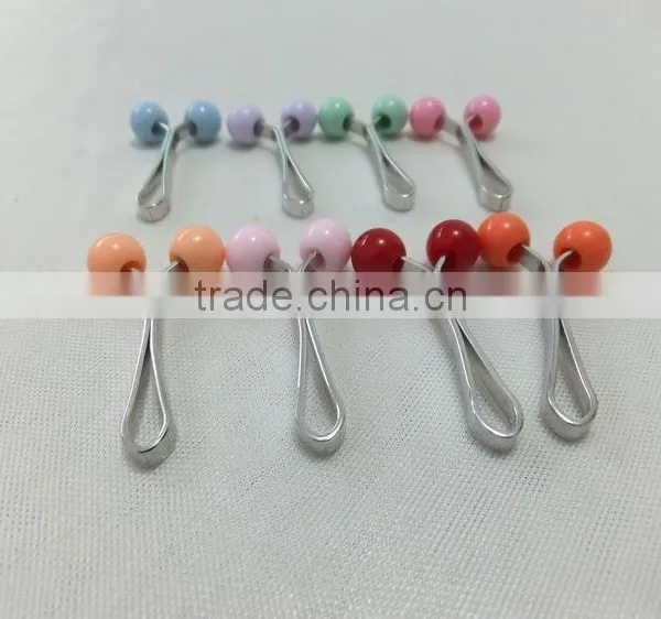 Cheap Price Pearl Steel Flat U Brooch Clip For Muslim Hijab Promotion PDJ0117 photo-2