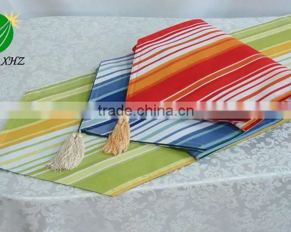 Polyester Table Runner With Tassels