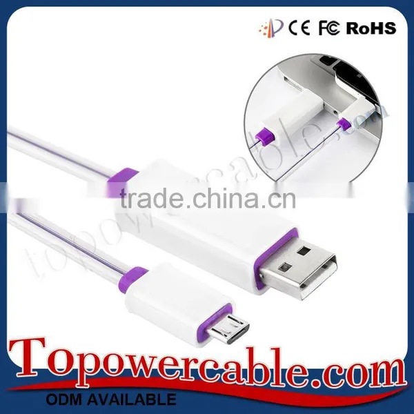 Factory Price Colorful Best Sync Data Micro USB Cables With LED Light photo-2