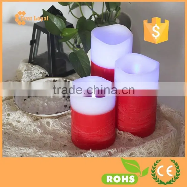 3Pcs Wireless Led Flameless Candles Lights Set Red Whiteled Flameless Candles Lights Set photo-6